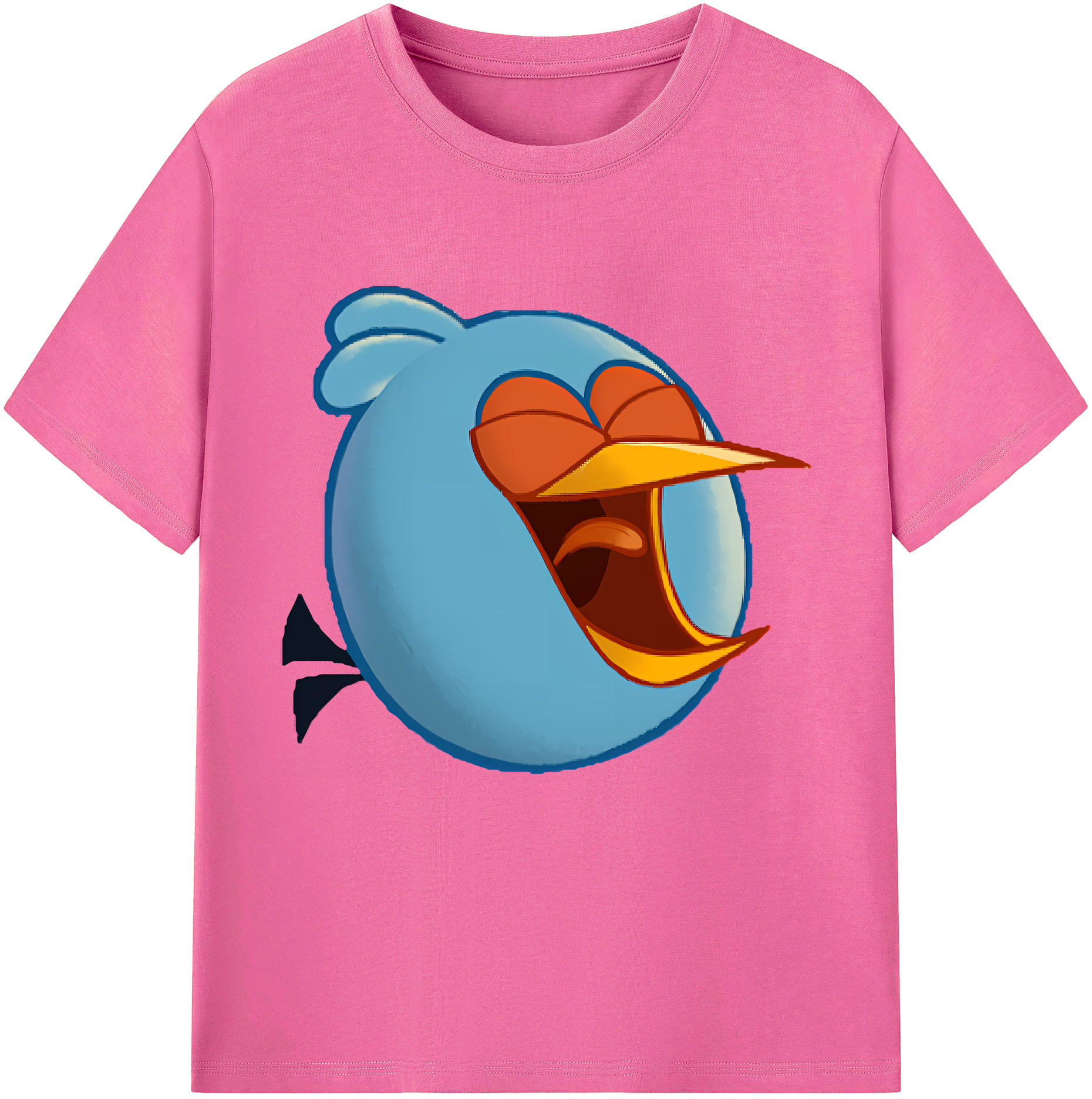 （画像用） Angry Birds アングリーバード レディースカジュアルプリントTシャツ（綿100％）